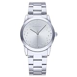 Radiant - Colección Fiji - Reloj analógico de Cuarzo. Reloj de Pulsera para Mujer. Reloj de Brazalete con Esfera Plateada y Correa de Acero Inoxidable. Tamaño 36mm. 3ATM.