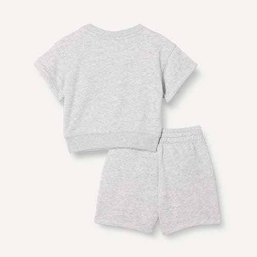 Image of Amazon Essentials Boys and Toddlers' Relaxed Fit Sweatshirt and Shorts Set