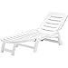 GRAND SOLEIL, Lettino Cottage in polipropilene bianco Dimensioni 147 x 64 x 89 cm immagine