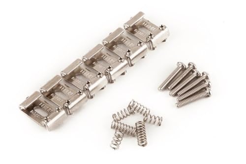 MINHTOANBV Genuine Pure Vintage Strat Pat. Pend. Logo Saddle Kit, Nickel-Plated