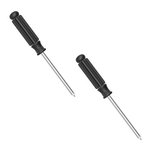 FOCMKEAS 2 Pcs Mini Phillips Screwdriver, 4mm Cross Head, 110mm, Black