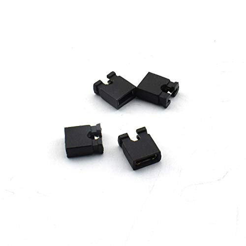 ZYAMY 100PCS 2.54mm Jumper Caps Circuit Board Shunts Short Circuit Connection Pin Blocks Black - Thumbnail 2