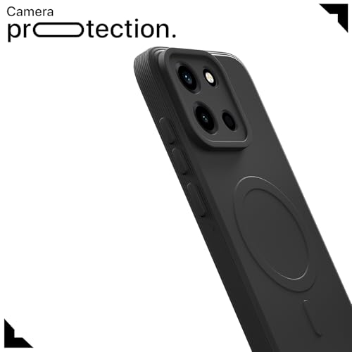 Image of Pikkme Back Cover for OnePlus Nord 6 5G Soft Matte Silicone | Slim Fit | Mag-Safe Design (Mag-Safe Not Support) Camera Protection Bumper Case (Black)