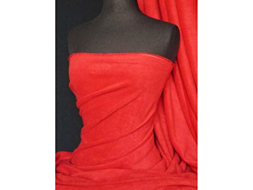 Premium Quality Anti-Pill Polar Fleece | Soft Washable Fabric | Sold by The Metre | 50+ Colours in Stock | Same Day Dispatch | by Tia Knight (Tomato Red, 1)