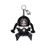 POP MART SKULLPANDA × Wednesday Plush（Classic Dress Version） Collectible Toy Charm Holiday Birthday Gifts for Girls and Boys