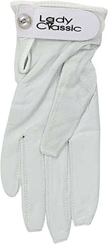 Lady Classic Solar Nail And Ring Glove For Golfing, White, Medium, Left Hand (Rst02Wt) #TOP2