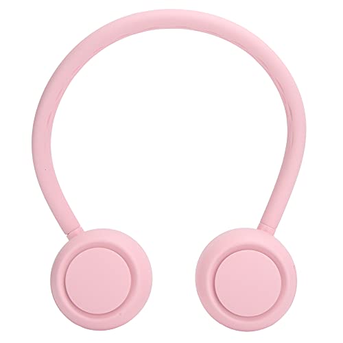 Ventilador de cuello rosa con USB y 3 velocidades ajustables 2