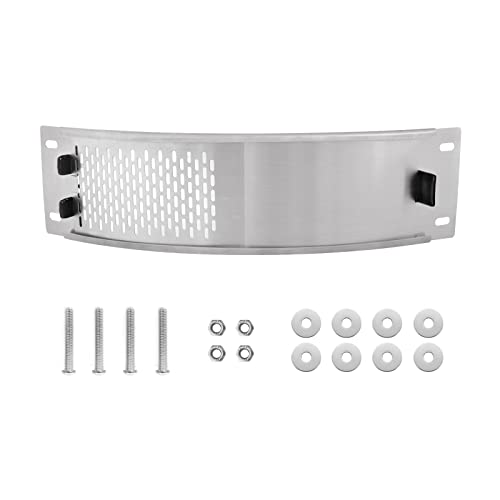 Mydracas Big Green Egg Ersatzteil-Zuglufttürschutz-Set für XLarge Big Green Egg, Edelstahl-Bodenbelüftung mit gestanztem Netzgewebe, XLarge Big Green Egg Zubehör, leicht anpassbare Netzsieb Cover