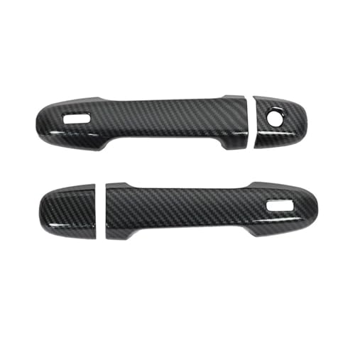 と互換性がある トヨタ CHR IZOA 2018 2019 2020 2021 2022 2023 対応 車外ドアプルプロテクター 外装ドアハンドルボウルキャップ装飾カバー(Carbon Door handle)
