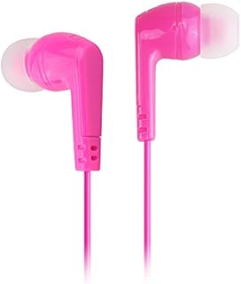 Ilikable Earbuds in Ear Headphones Noise Isolating Earphones Tangle Free 3.5mm Wired Earbuds for iOS and Android Smartphones, Laptops, MP3 Couple Headphones Ergonomic Stereo in-Ear Headphone -Pink