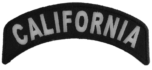 California Patch - 4x1.75 inch. Embroidered Iron on Patch (P1432)