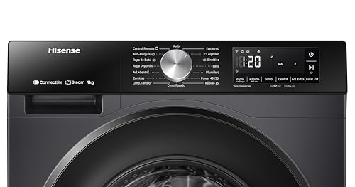 Miniatura 4 de Hisense Wf3s9043bb3, Lavadora, 9 Kg, Class A-30 D, 1400 Rpm, Ancho 60 Cm, 14 Programas, Purejet, Negro