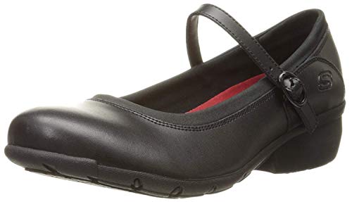 Skechers for Work Women's Toier Work Shoe,Black,7 M US