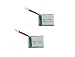 UUmart WLtoys F949 3CH RC Airplane Spare Parts 2 x 500mAh 3.7V Lipo Battery
