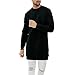 Valley Railway Mens Black Long T-shirt Hipster Hip-hop Street T-shirt US Sizes (M)