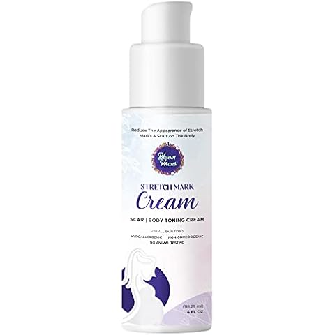 Bloom Krans Stretch Mark Cream for Pregnancy – Moisturizing Stretch Mark Remover Prevention Cream for the Pregnant Belly - Postpartum Lotion Essentials Cover