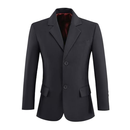 Image of Visaccy Boys Suit Jacket Toddler Formal Blazer Slim Fit Sport Coat for Kids