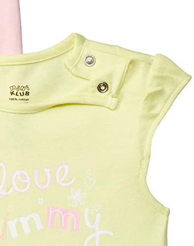Image of miniklub Infant Girls Pack of 2 Printed Pure Cotton Rompers