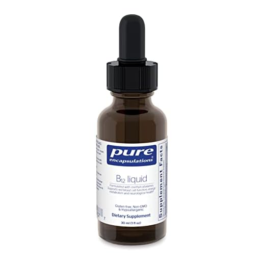 Pure Encapsulations B12 Liquid | 1,000 mcg Vitamin B12 (Methylcobalamin) Supplement to Support Nerves, Immune Health, Energy, and Cognitive Function* | 1 fl. oz.