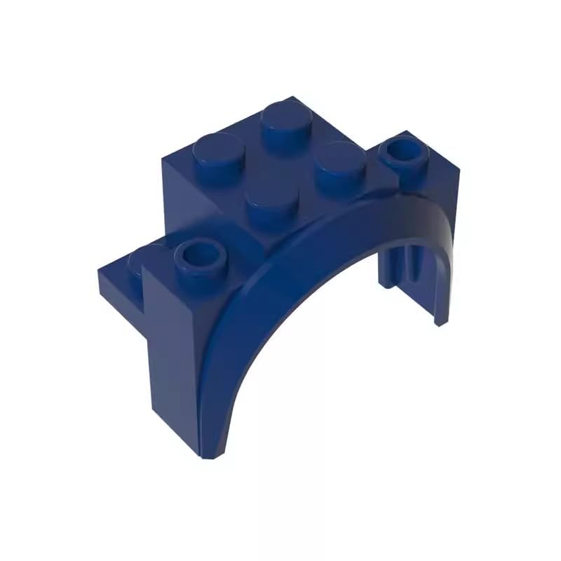 Transportation Wheel Arch, Mudguard 4x2 1/2x2 1/3 10PCS Compatible with Lego 18974 GDS-2021 Classic Bulk Toy MOC Color:Dark Blue — image 1