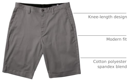 Image of Volcom Men's Vmonty Stretch 22 Chino Shorts - Casual Everyday Wear, Relaxed Fit