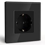 💖💖【ESTÁNDAR】:16 A, 86mm*86mm. Nuestros enchufes pueden ser montados en una caja de pared de 60mm. La profundidad de la caja de pared debe ser de al menos 25 mm.