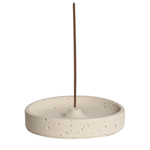 Xgvzs 1 PCS Holder Apricot Incense Holder Incense Burner 10CM Round Aroma Bowl for Meditation for Candle Plate Incense Sticks Holder