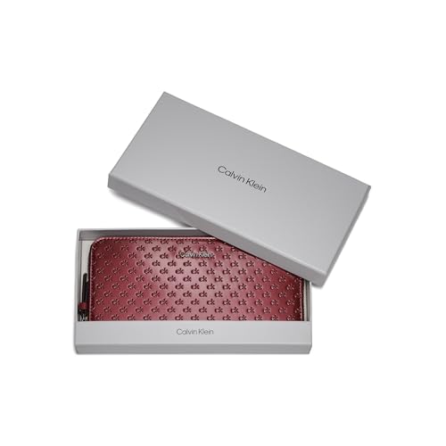 Image of Calvin Klein Women's Key Item Saffiano Continental Zip Around Wallet With Wristlet Strap