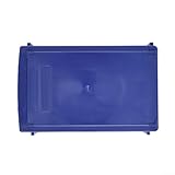 Eawfgtuw Aufbewahrungsbox für stapelbare Kleinteile aus Kunststoff mit transparenten Schubladen für Hardware, Schrauben, Bastel- und Nähzubehör, Wandmontage oder Tisch-Design, Blau