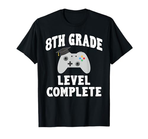 8th Grade Gamer Graduation Class of 2026 T-Shirt