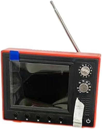 Mini lecteur TV rétro de dessin animé rechargeable USB mémoire 8 Go rouge