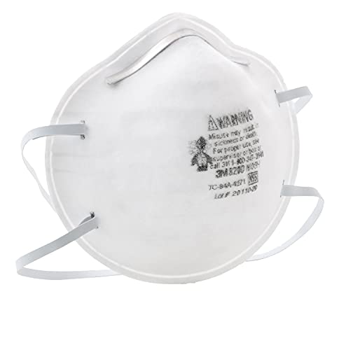 3M 8200 N95 Disposable Particulate Respirator, Pack of 20, NIOSH APPROVED
