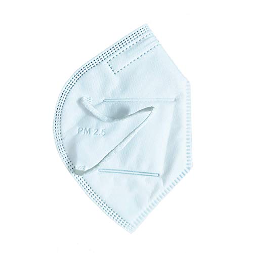 Image of N95 Anti-Dust Face Mask - 2 Pack: 5-Layer Filtration, Non-Woven Fabric, Elastic Ear Loops, Adjustable Nose Clip, Reusable Protection, Multicolour, Free Size