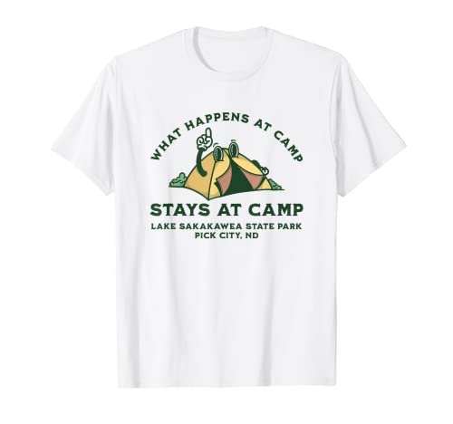 What Happens At Camp, Lake Sakakawea State Park T-Shirt