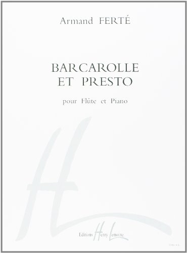 Barcarolle et presto