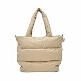 [ルートート] レディース トートバッグ 肩掛け A4 羽毛入り フェザールー FE.ミディアム.モデレートｰA (03 ベージュ)