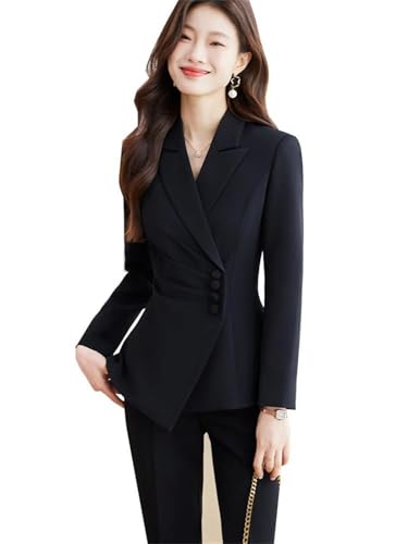 Women Pant Suit Business Work Wear Jacket Blazer and Trouser Formal 2 Piece2