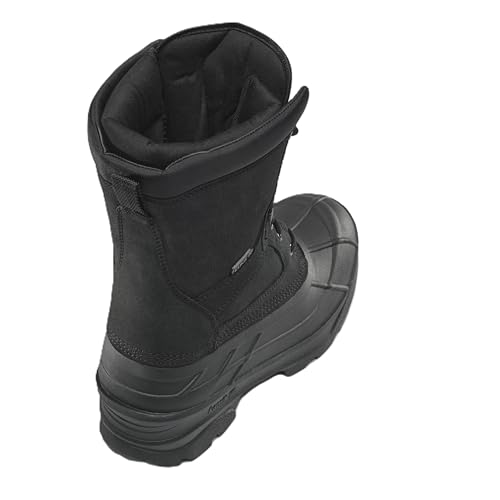Image of Kamik Nation Plus Snow Boot - Waterproof Winter Boots for Men - Insulated Men's Snow Footwear - High-Traction Grip Work Shoes - Lace-Up Closure with Midfoot Hook & Strap