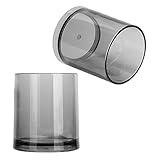 Wein-Tee-Whisky-Bar-Getränkebecher, Dicker, Wiederverwendbarer Acrylbecher für Familien-Bar-Restaurants, Transparent und Sichtbar, 200 Ml Weinbecher für Verschiedene Speiselokale (GREY)