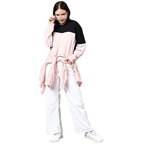Image of Campus Sutra Cotton Women Hooded Sweatshirt