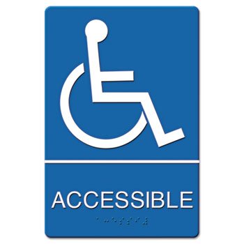 Ada Sign Wheelchair Accessible, Tactile