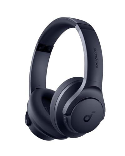 Image of soundcore by Anker Q20i Wireless Bluetooth Over-Ear Headphones with Hybrid Active Noise Cancelling, 40h Playtime in ANC Mode, Hi-Res Audio, Deep Bass, App Personalization (Blue)