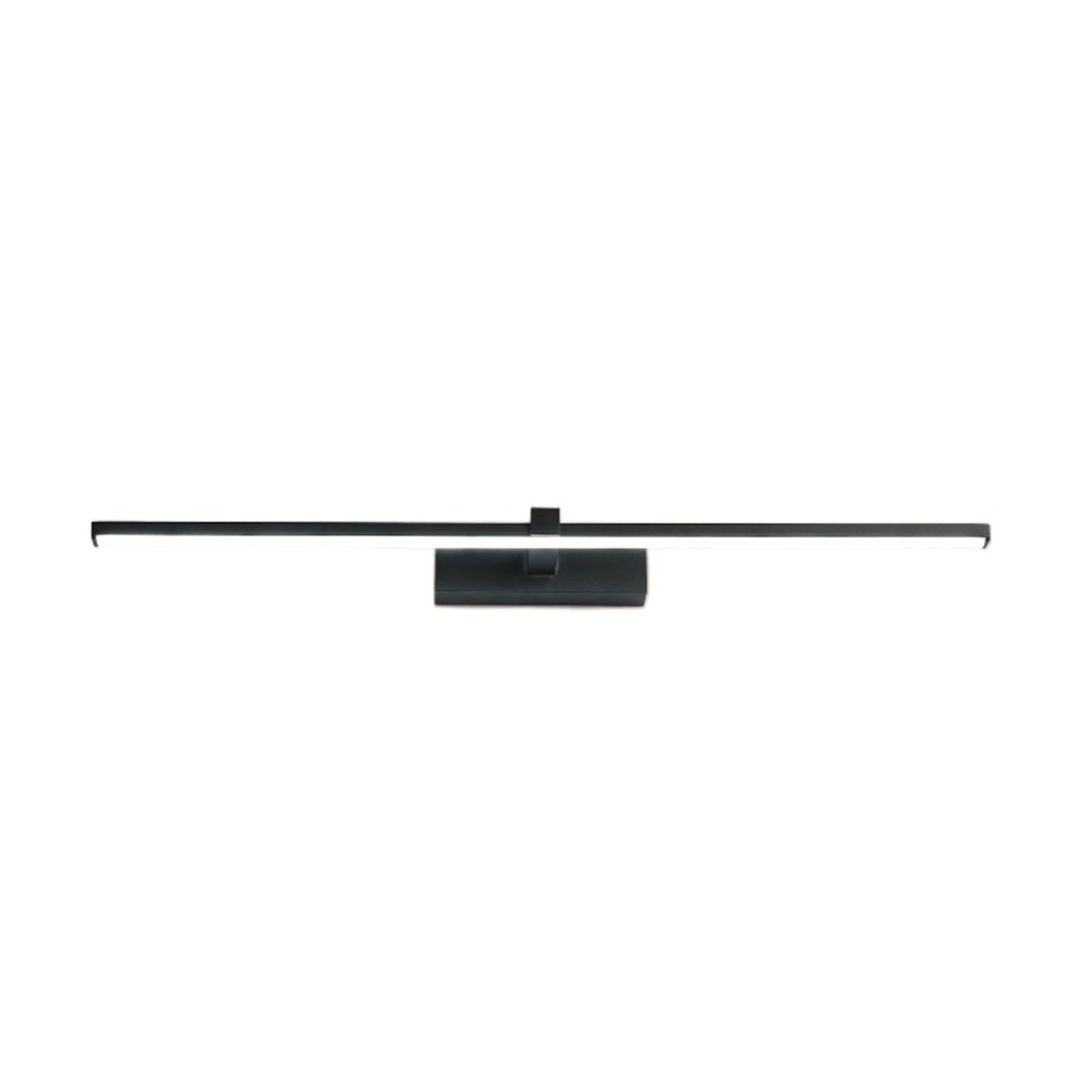 Nowoczesna lampa ścienna LED Łazienka Hardwares Kinkiet Trzy kolory Światła Aluminiowa Led do łazienki Lustro łazienkowe Stabilne OśWietlenie(Warm White 3000k,Black40)