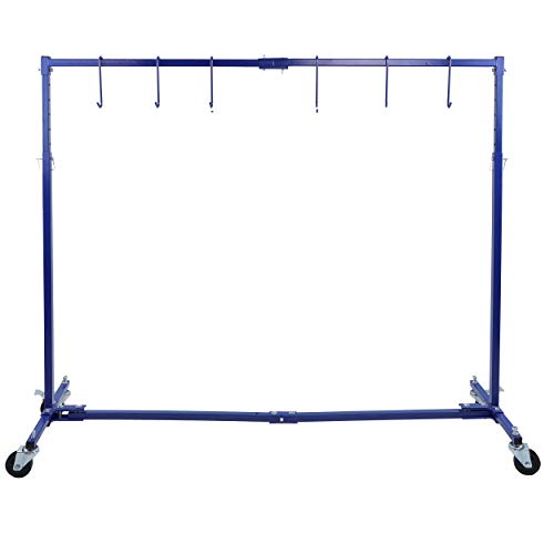 🔥 ABN Adjustable 7 Foot Paint Hanger - Extendable 50-70-Inch Painting Rack - Paint Hanger Hooks with Swivel Locking Wheels