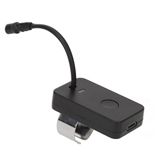 USB Rechargeable Ear Pick Thumb Lamp Lightweight Comfortable Ear Cleaning Tool White Light for All Ages Plastic Alloy (Black)