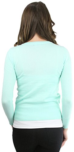 Image of ToBeInStyle Women's Long Sleeve Button Down V-Neck Cardigan