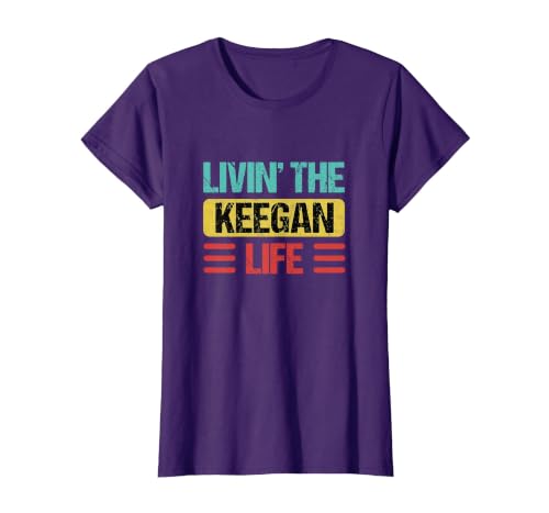 Keegan Name T-Shirt, Women, Purple, 3X-Large
