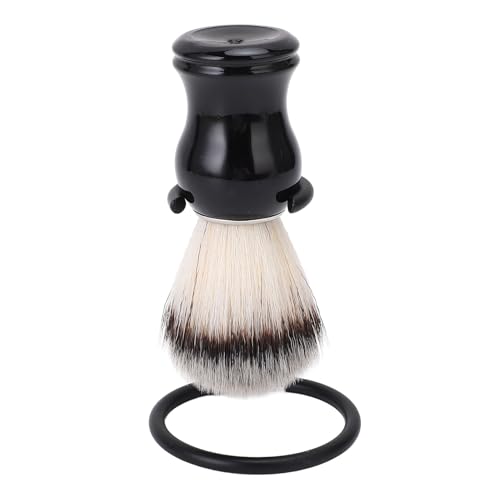 NINESHE Cepillo de Afeitado de Hombres Pincel de Espuma de Afeitar con el Asiento el Pincel con Soporte Es Adecuado para Barberos, Peluqueros, Viajes, Hoteles, Etc.