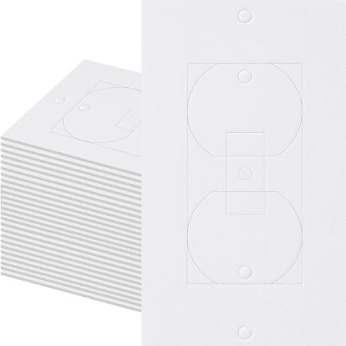 Outlet Insulators Draft Sealers 30 Pack Electrical Outlet Insulation Pads EVA Foam Gasket for Wall Light Switch Socket Cover Compatible with Duplex Toggle Rocker Wall Plate Openings