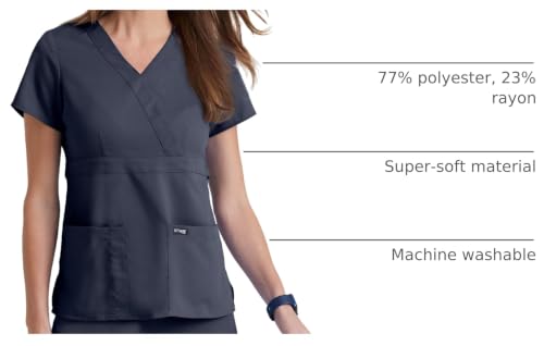 Grey's Anatomy Womens Scrubs, Steel 5x by BARCO - Used condition - Image 4